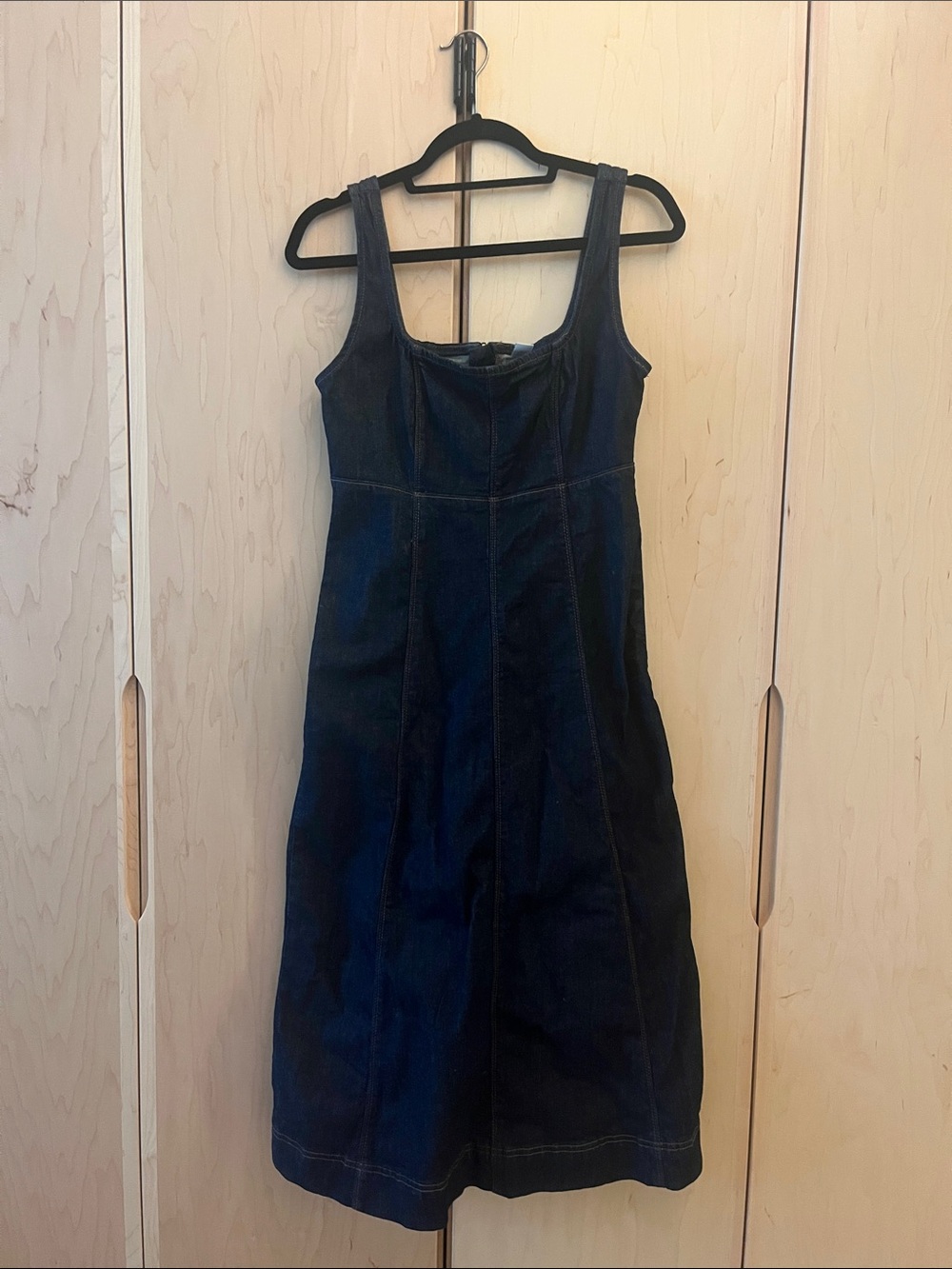 Old Navy Dark Blue Denim Sleeveless Dress